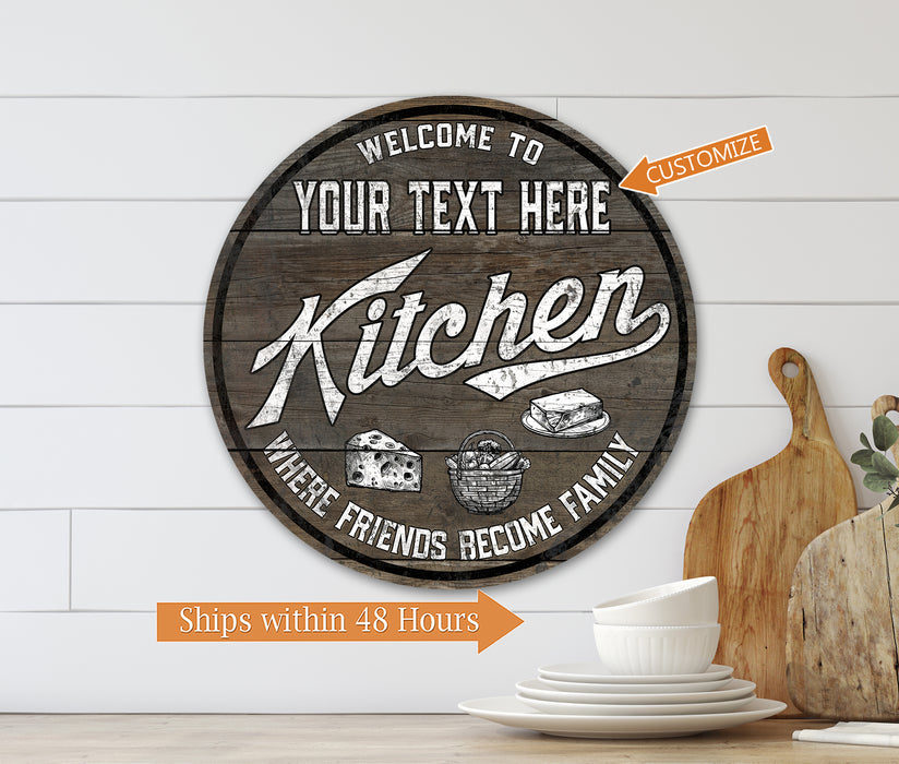 Personalized Family Kitchen Sign 100142002010