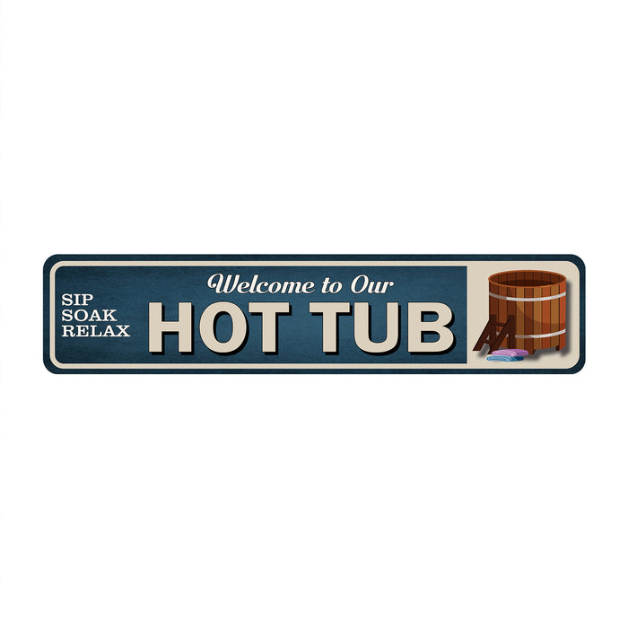 Welcome to our Hot Tub Metal Sign 104182001010