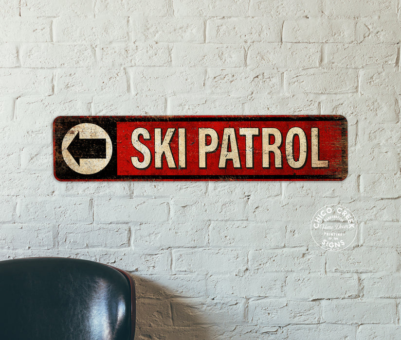 Ski Patrol Decor Sign Winter Resort Snowboard Snow Sport Gift 104182001056