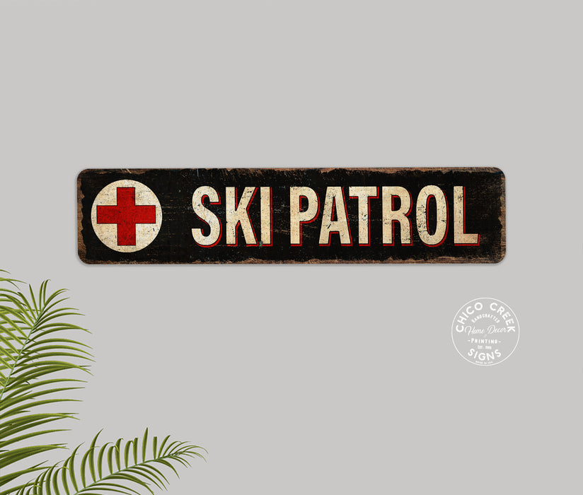 Ski Patrol Decor Sign Resort Mountain Snowboard Gift 104182001057