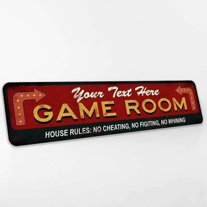 Personalized Family Game Room Sign 104182002002