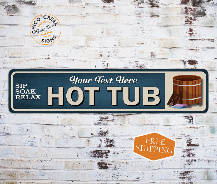 Personalized Hot Tub Spa Sign 104182002010