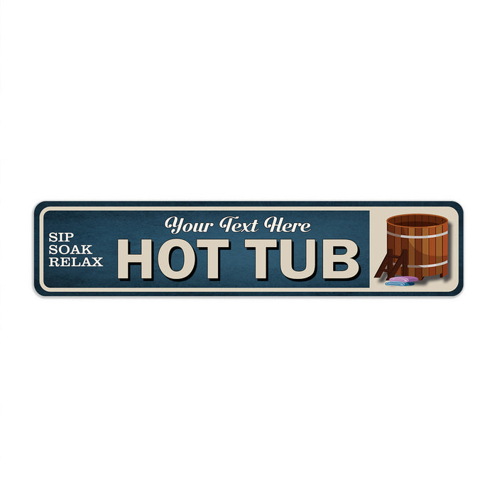Personalized Hot Tub Spa Sign 104182002010