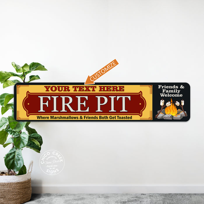 Personalized Fire Pit BBQ Sign 104182002013