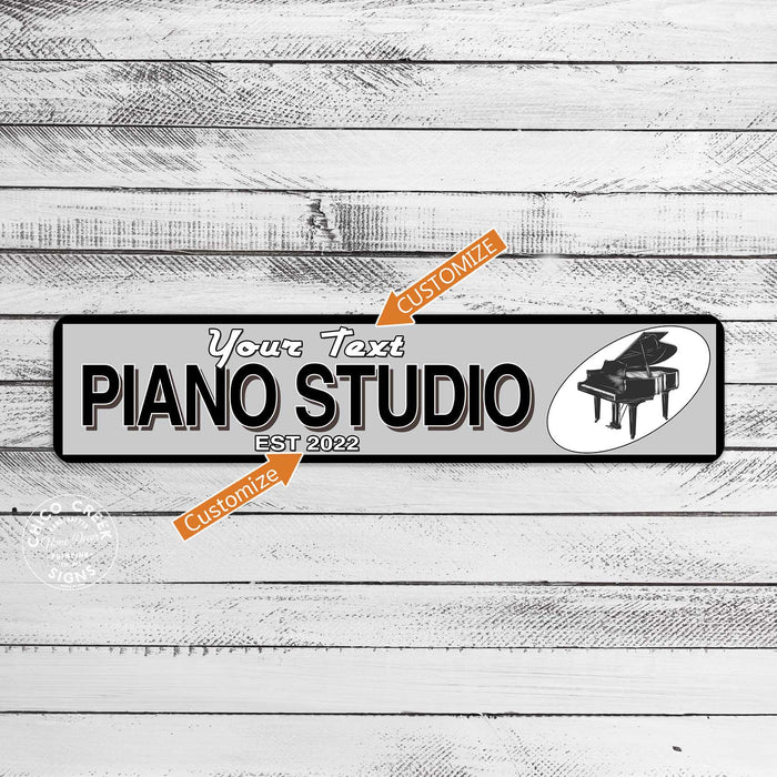 Personalized Piano Studio Music Room Sign 104182002021