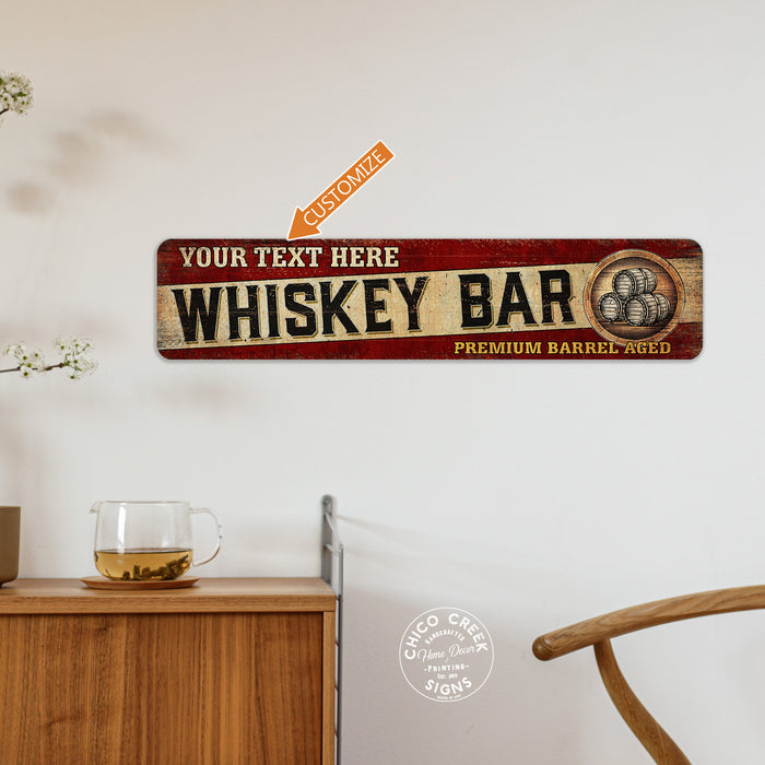 Personalized Whiskey Bar Sign 104182002036