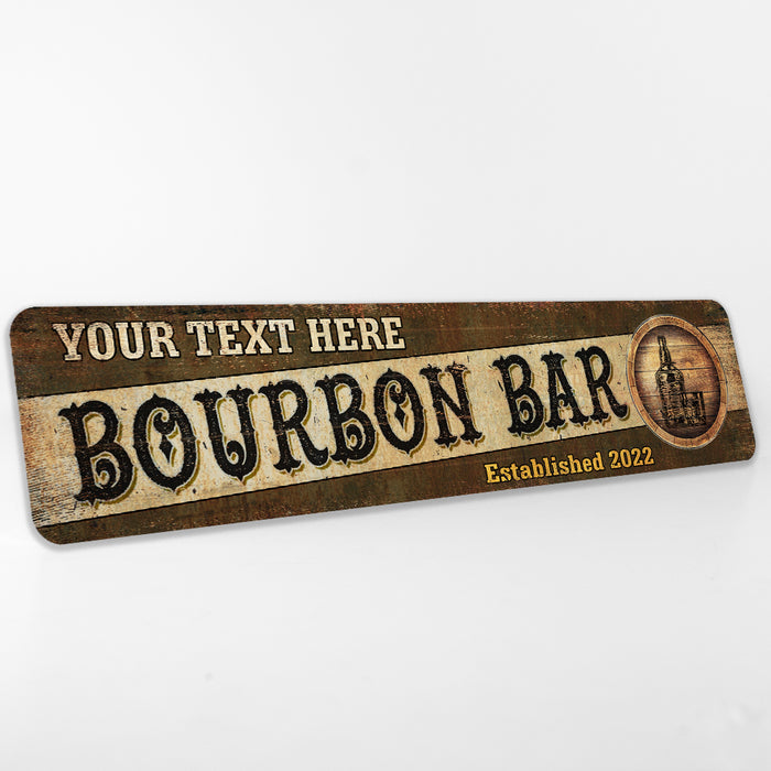 Personalized Bourbon Bar Alcohol Sign 104182002037