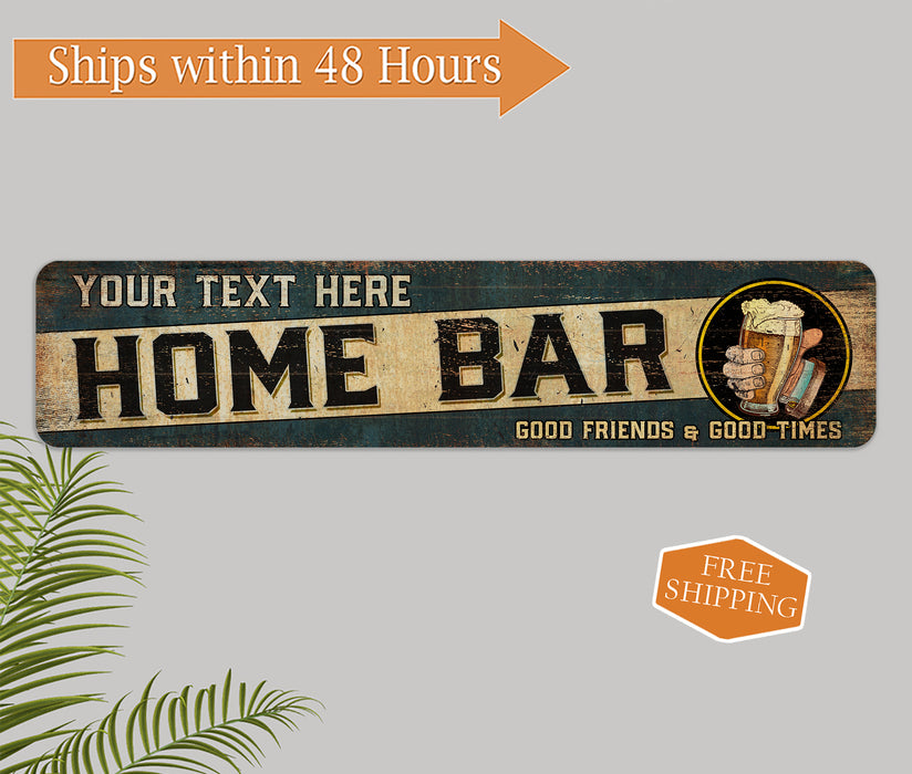 Personalized Home Bar Alcohol Sign 104182002041