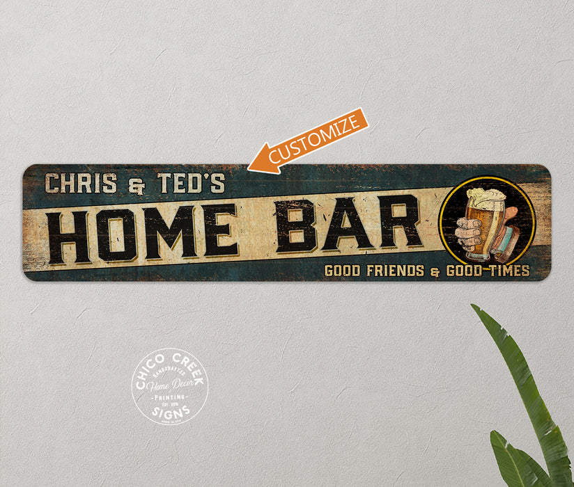 Personalized Home Bar Alcohol Sign 104182002041