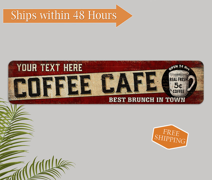 Personalized Coffee Cafe Bar Sign 104182002042