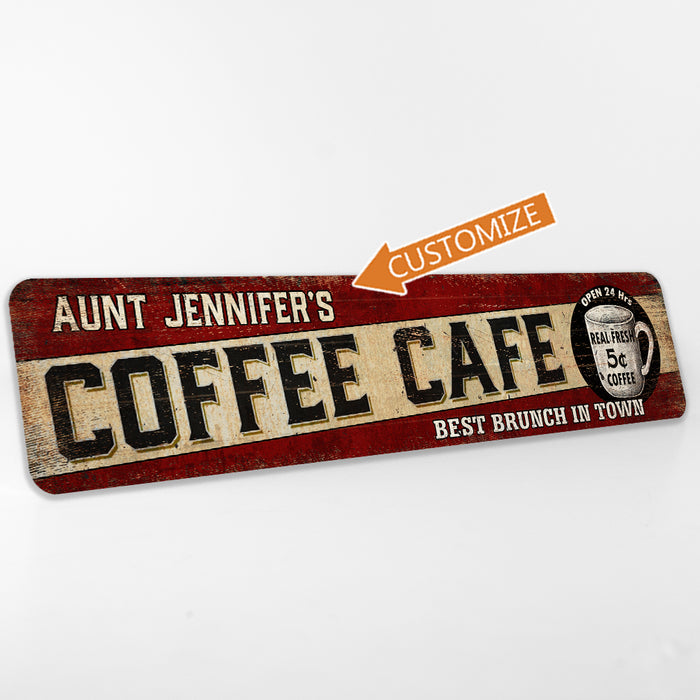 Personalized Coffee Cafe Bar Sign 104182002042