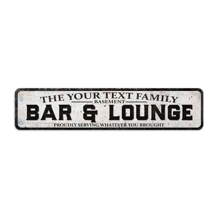 Personalized Basement Bar and Lounge Sign 104182002056