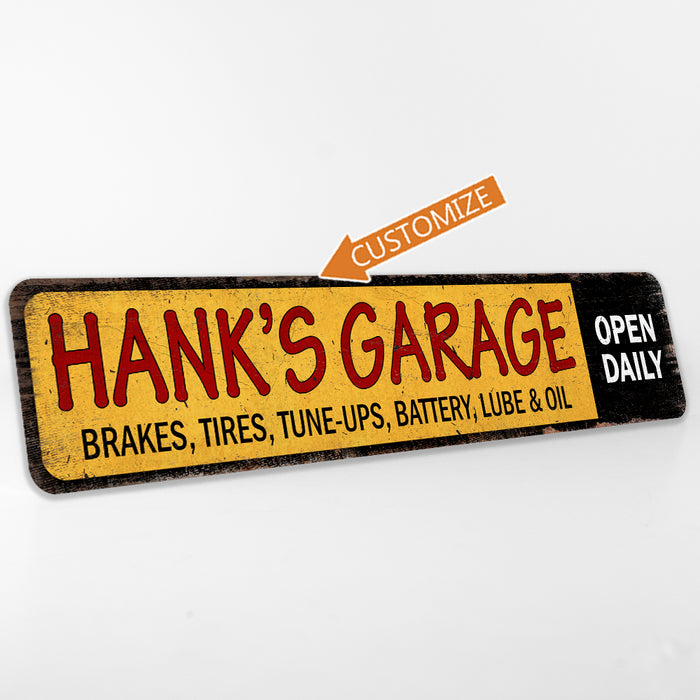 Personalized Name Garage Sign 104182002058