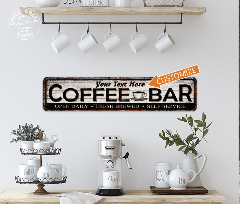 Personalized Coffee Bar Decor Sign Kitchen Office Coffee Shop 104182002076