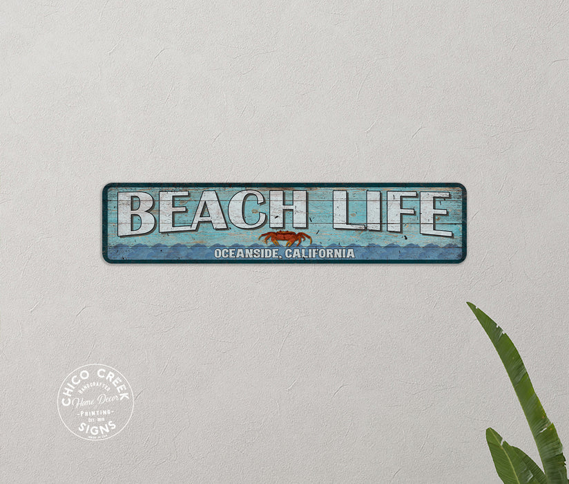 Custom Beach Life Signs Beach House Decor Sea Shell Surf 104182002086