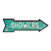 Showers Rt Arrow Vintage Looking Beach House Metal Sign 5x17 205170001015