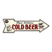 Ice Cold Beer Rt Arrow Vintage Looking Sign 5x17 205170002005