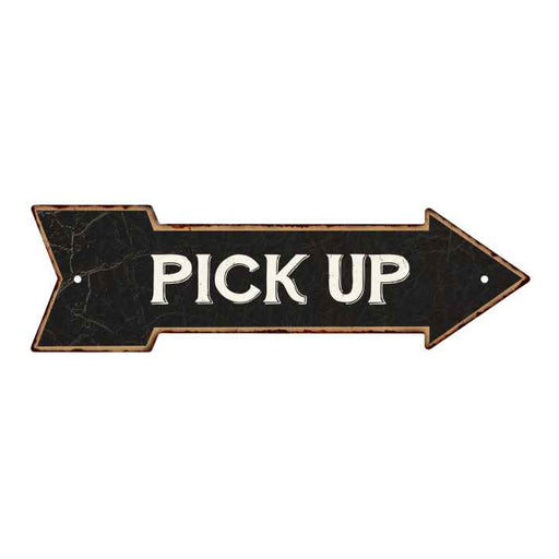 Pick Up Black Rt Arrow Vintage Looking Metal Sign 5x17 205170003008