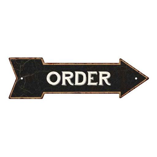 Order Black Rt Arrow Vintage Looking Metal Sign 5x17 205170003018