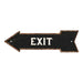 Exit Left Arrow Vintage Looking Metal Sign 5x17 205170004005
