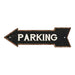 Parking Left Arrow Vintage Looking Metal Sign 5x17 205170004016