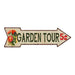Garden Tour Metal Sign 5x17 Arrow Garden Flowers Gift Shed 205170008003