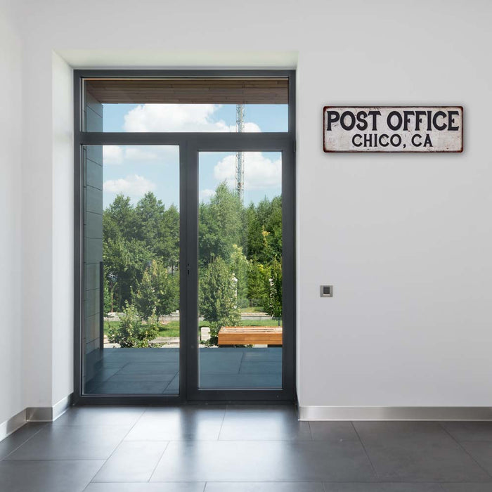 Customized POST OFFICE Metal Sign Any City, State Personalized