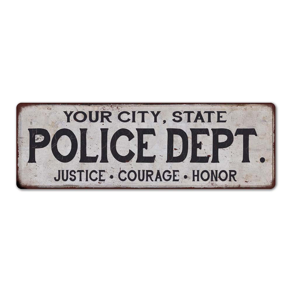 Police & Fire Department Signs