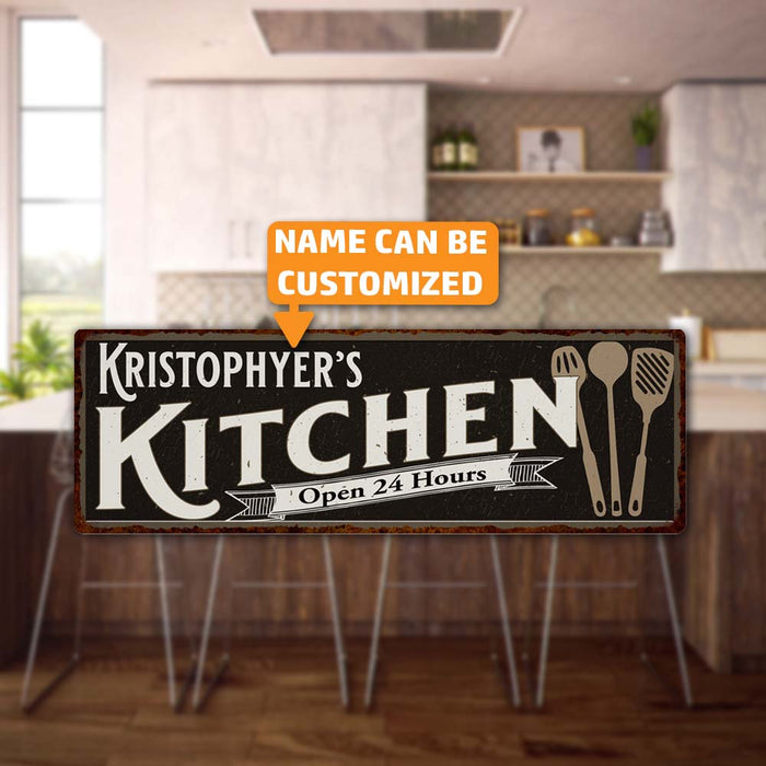 Personalized Kitchen Sign Chic Wall Decor Gift Mom 106180014001