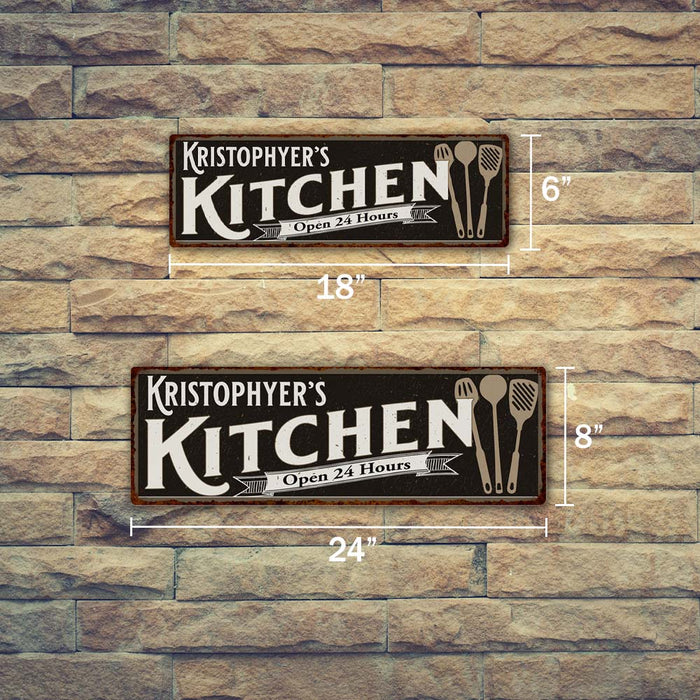 Personalized Kitchen Sign Chic Wall Decor Gift Mom 106180014001
