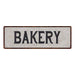 Bakery Vintage Look Reproduction Black on White 8x24 Metal Sign 106180023006