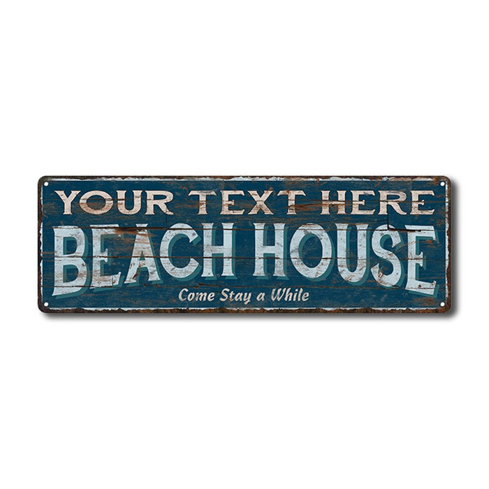 Personalized Beach House Metal Sign 106180026001