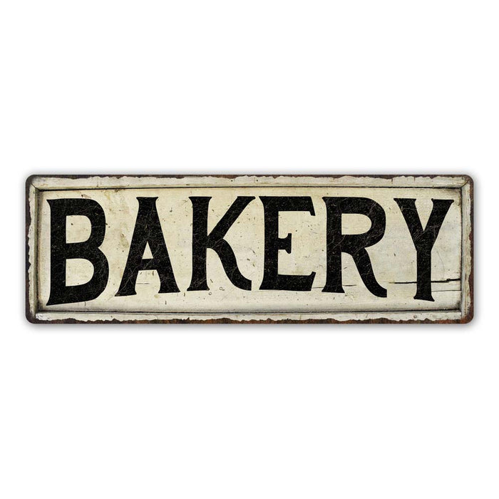 Bakery Chic Metal Sign Vintage Look Farmhouse Decor 106180028057