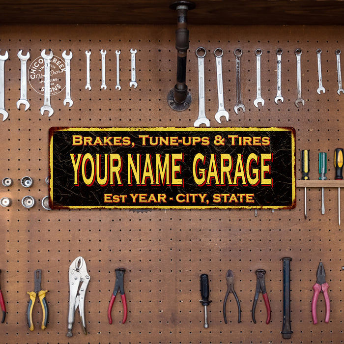 Personalized Garage Vintage Metal Sign 106180032002