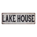 LAKE HOUSE Vintage Look Rustic 6x18 Metal Sign Chic Retro 106180035081