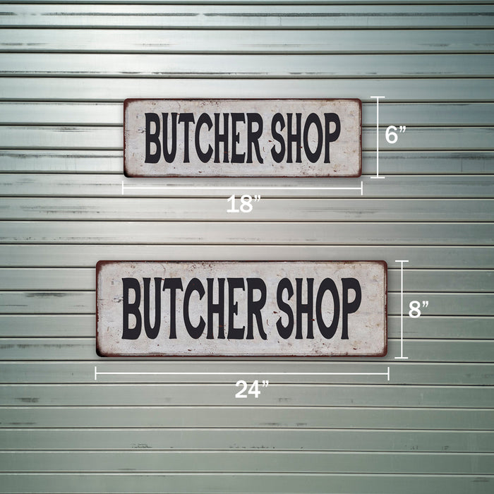 Rustic Shop Signs Vintage Butcher Shop Signs The Butcher Shop,4PCS Farm Best Beef Pork