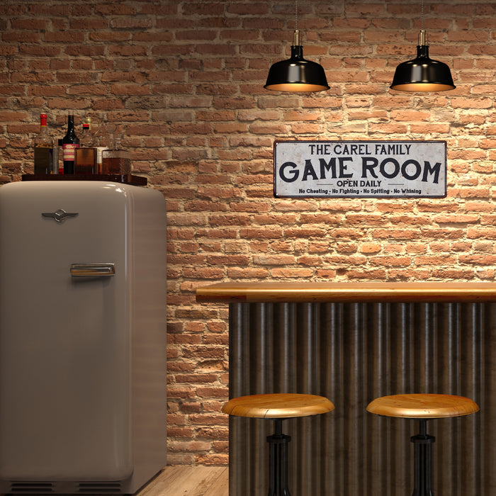 Personalized Game Room Metal Sign 106180042001