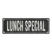 LUNCH SPECIAL Shabby Chic Black Chalkboard Metal Sign 6x18 Decor 106180050051