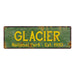 Glacier National Park Rustic Metal 6x18 Sign Cabin Wall Decor 106180057006