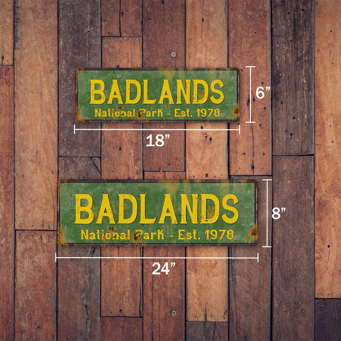 Badlands National Park Metal Sign