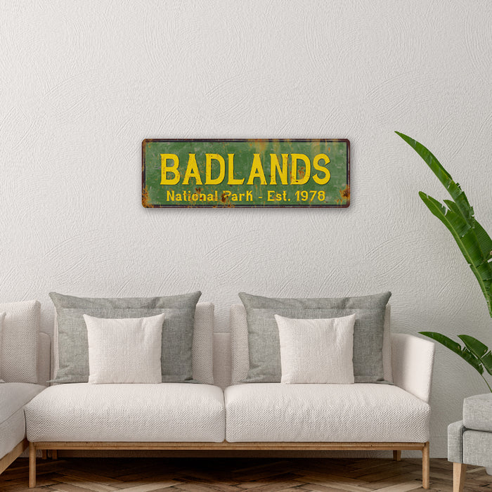 Badlands National Park Metal Sign