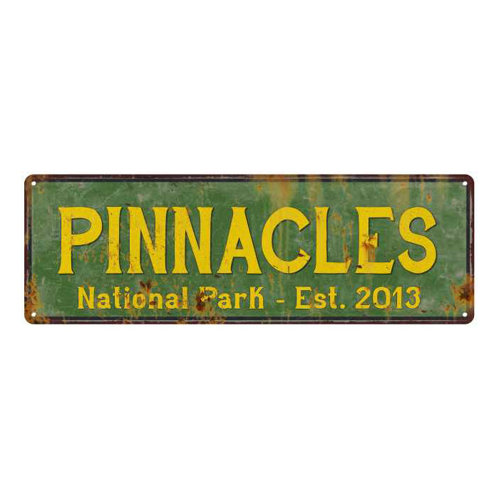 Pinnacles National Park Rustic Metal 6x18 Sign Cabin Wall Decor 106180057017