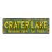 Crater Lake National Park Rustic Metal 6x18 Sign Cabin Wall Decor 106180057025