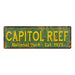 Capitol Reef National Park Rustic Metal 6x18 Sign Cabin Wall Decor 106180057034