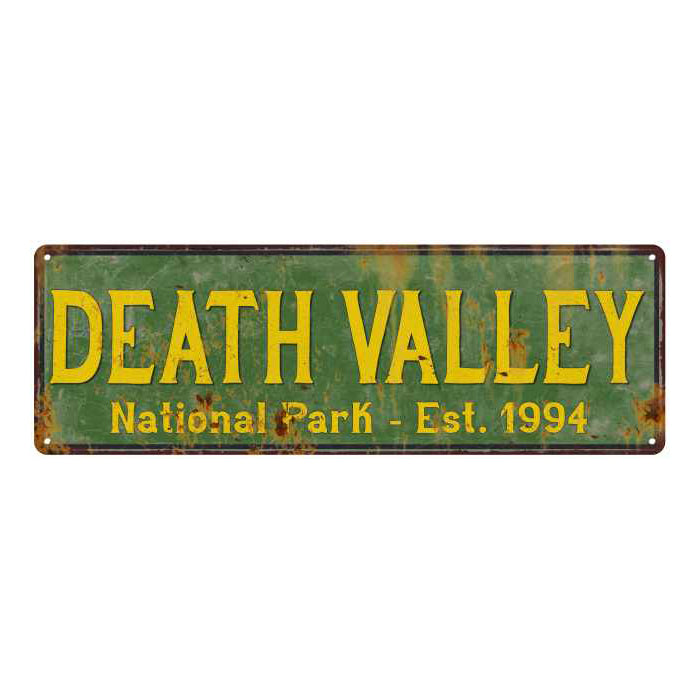 Death Valley National Park Rustic Metal 6x18 Sign Cabin Wall Decor 106180057035