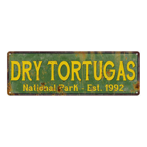 Dry Tortugas National Park Rustic Metal 6x18 Sign Cabin Wall Decor 106180057036
