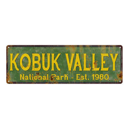 Kobuk Valley National Park Rustic Metal 6x18 Sign Cabin Wall Decor 106180057040