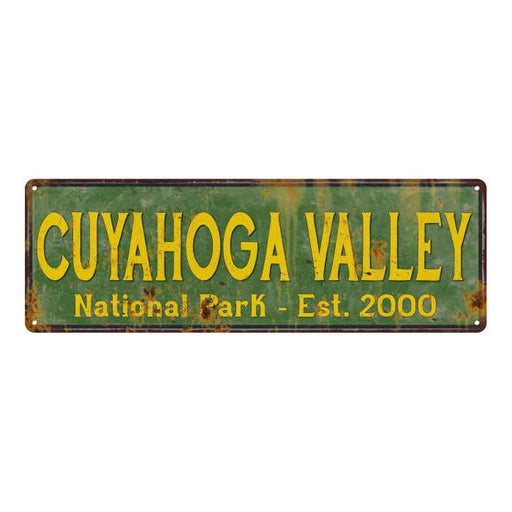 Cuyahoga Valley National Park Rustic Metal 6x18 Sign Cabin Decor 106180057048
