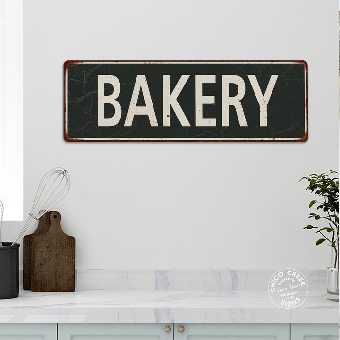 Bakery Metal Sign Vintage Looking 106180062016