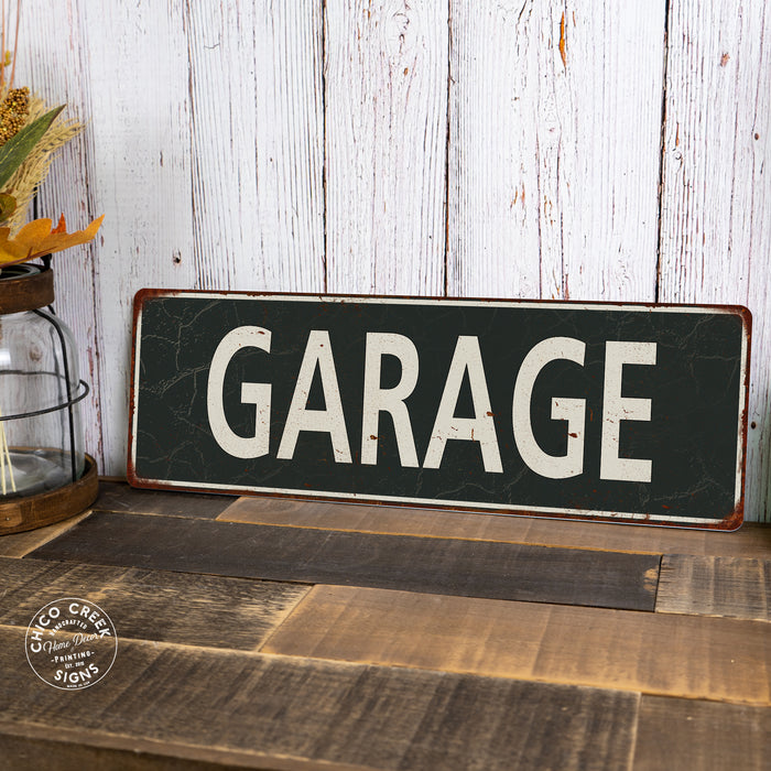 Garage Metal Sign Vintage Looking
